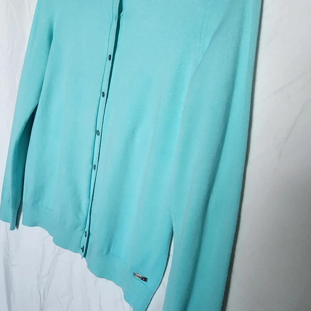 Calvin Klein Women's Turquoise Cardigan - Picture 3 of 3